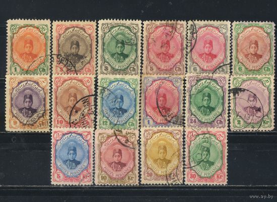 Персия Иран 1911 Шахиншах Ахмед-шах Каджар Стандарт #304-6,308-10,312-3,315-6,318,321-4