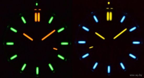 Часы тактические DEEP BLUE DAYNIGHT DIVER PC TRITIUM, карбон, тритий T100, новые, механика, водостойкость 200 метров.
