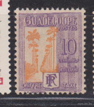 Французская колония флора пальмы Гваделупа 1928 год ЧИСТАЯ