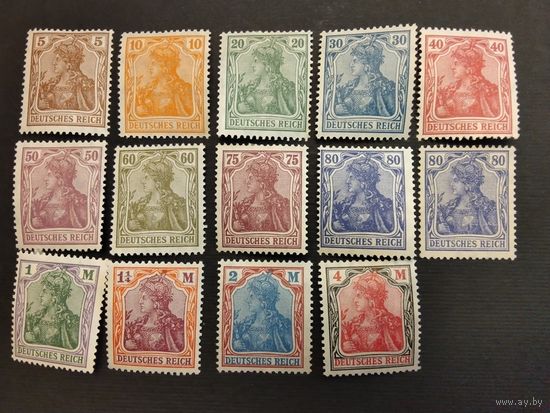 Германия. Веймарская республика 1920г. Mi140-153. Полная серия. Смотрите другие мои лоты Германии.