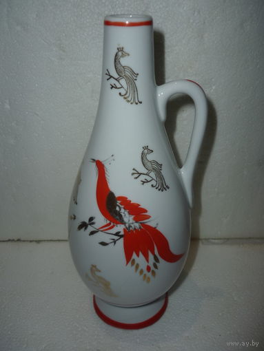 Графин Жар Птица. Фарфор. Ручная роспись. ЛФЗ . 50-е годы СССР