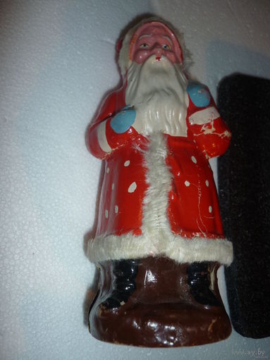 Старинный Ёлочный Дед Мороз. Папье-Маше. Старая Германия Редкий