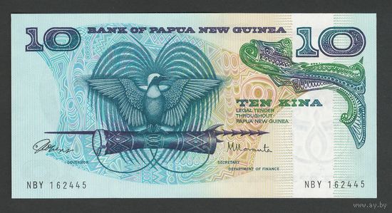 Папуа Новая Гвинея 10 кина 1985 года. Тип P-7. Состояние UNC!