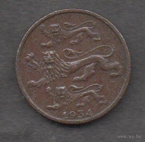 Эстония. 2 сента 1934