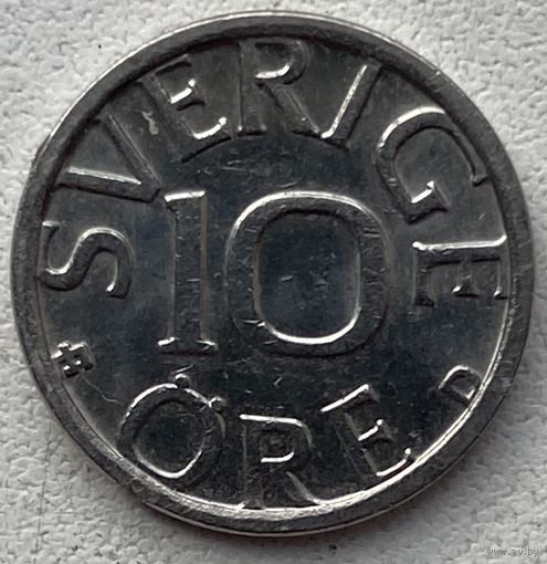 Швеция 10 эре 1987 г.