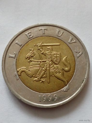 Литва.5 лит 1999 г
