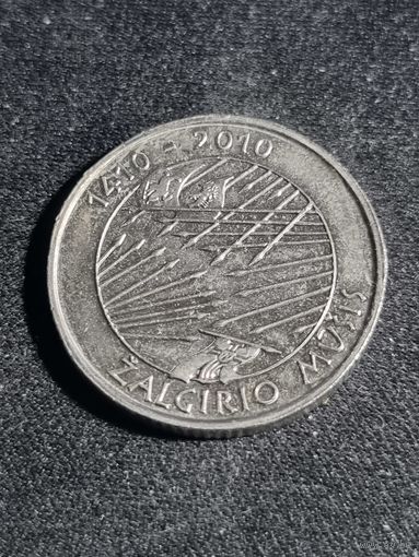 Литва 1 лит 2010 600 лет Грюнвальдской битве