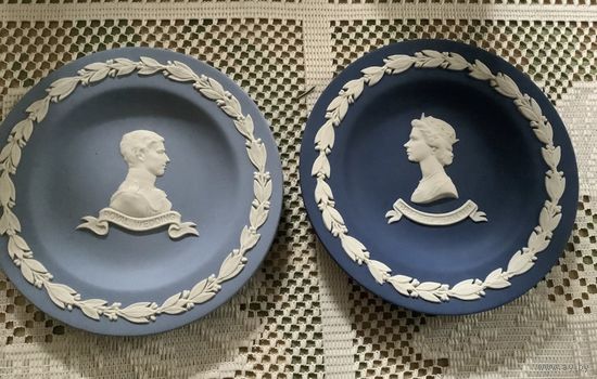 Тарелка Wedgwood Юбилей королевы и Свадьба принц Чарльз Англия 70-80 г редкость