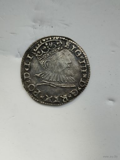 Три гроша. Сигизмунд 3. Рига. 1592 г.