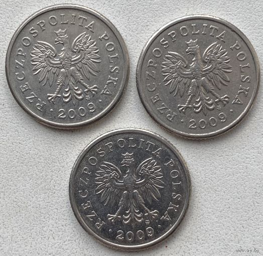 Польша 20 грошей 2009 г. Цена за 1 шт.