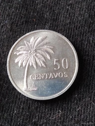 5. Распродажа! Гвинея-Биссау 50 сентаво 1977 г. Нечастая! UNC!
