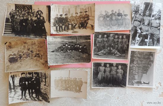 Фото "Солдаты Советской армии", 1940-1970-е гг., 11 шт.