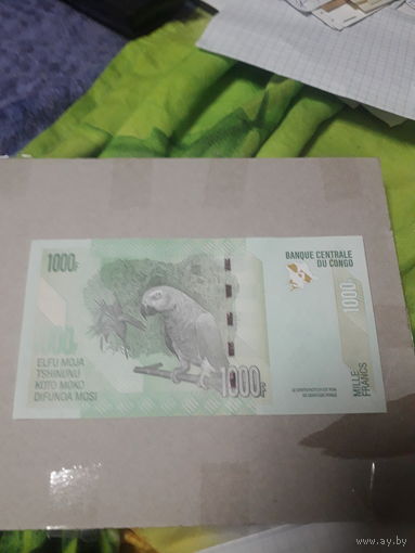 КОНГО 1000 франков 2020 год