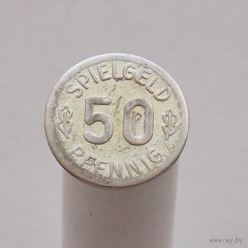 Игровой жетон SPILGELD 50 пфеннигов Свин алюминий