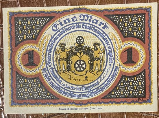 Нодгельд 1 марка 1921 год. Оснабрюк. Веймарская республика