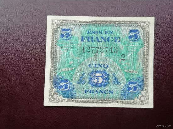 Франция 5 франков 1944