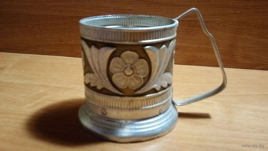 ПОДСТАКАННИК С ЭМАЛЬЮ. СССР.