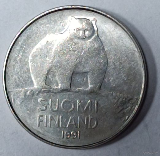 Финляндия. 50 пенни 1991 года.