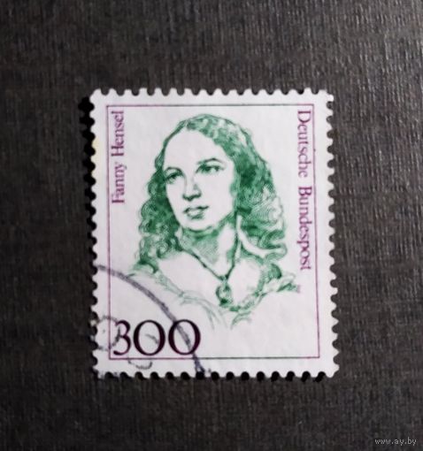 Марка Германия 1989 год Известные женщины