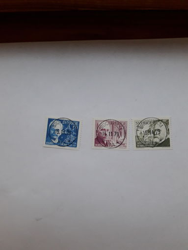 Марки Швеция Лауреаты Нобелевской премии 1919
