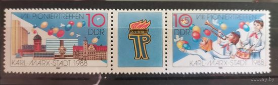 Германия, ГДР 1988 г. Mi.3181-3182