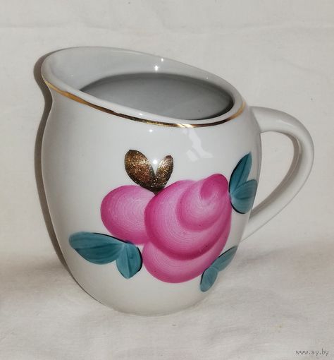 Сливочник, фарфор, Дулево, СССР