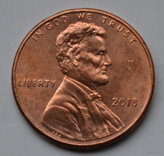 США, 1 цент 2018 г.