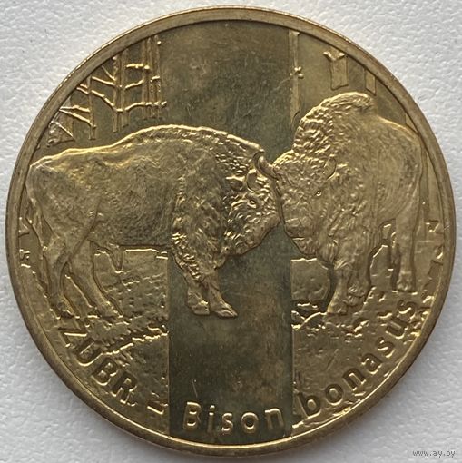 Польша 2 злотых 2013 г. Зубр