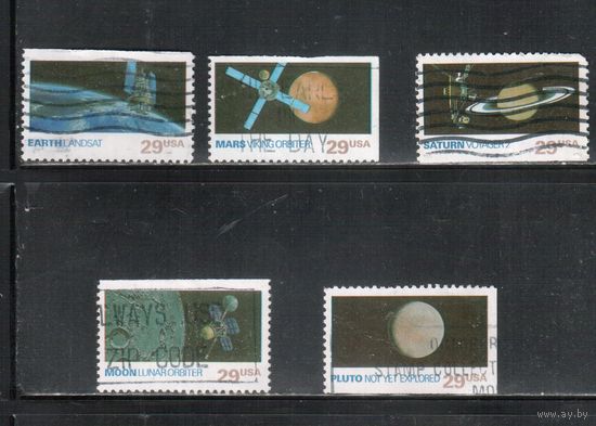 США-1991, (Мих.2185-), гаш. ,Планеты солнечной системы, 5 марок(2)