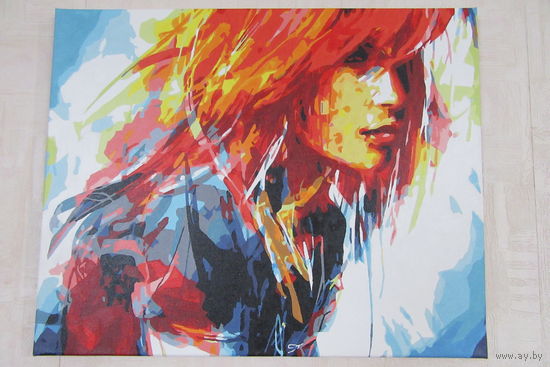 Картины Подарки Лондон Единороги Радужный Лев Прекрасная Незнакомка Девушка Золотая Осень Холст Подрамник Акрил Ручная работа Handmade Коробка Подарок Сувенир Презент