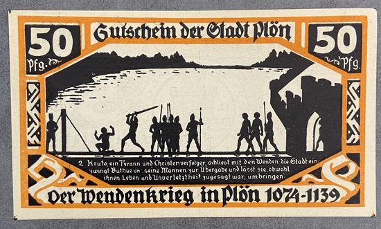 Нотгельд 50 пфеннигов 1921 год. Плен. Веймарская республика
