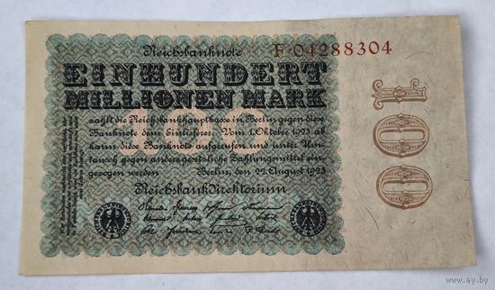1923 Германия 100 000 000