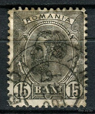 Королевство Румыния - 1900 - Король Кароль I 15B - [Mi.121] - 1 марка. Гашеная.  (Лот 95AA)