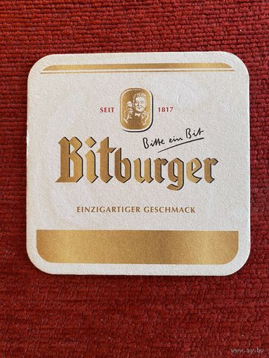 Подставка под пиво Bitburger No 2