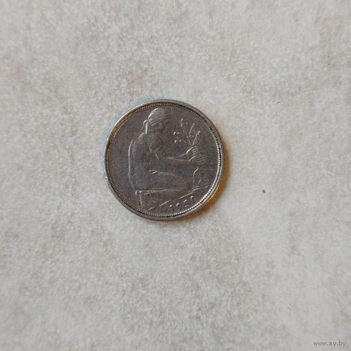 50 пфеннигов 1950 G Германия, ФРГ.