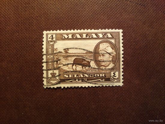 Малайские штаты  1957 г.Штат Селангор.Султан Хисамуддин./37а/