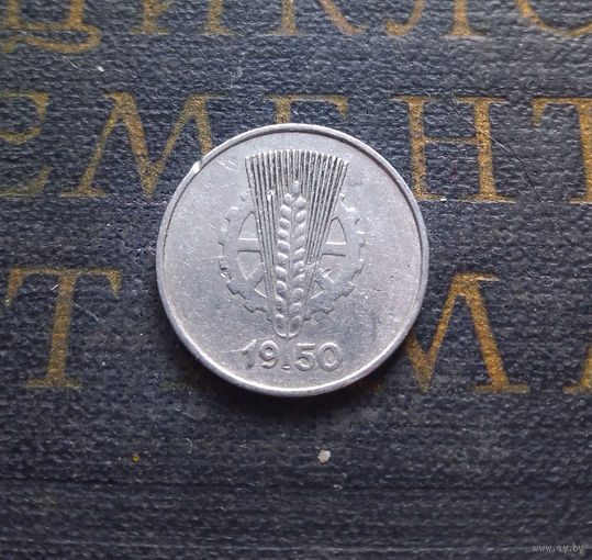 1 пфенниг 1950 (A) Германия ГДР #02