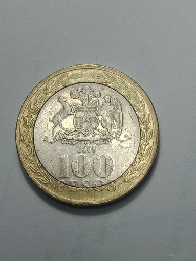 Чили 100 песо 2008 года .