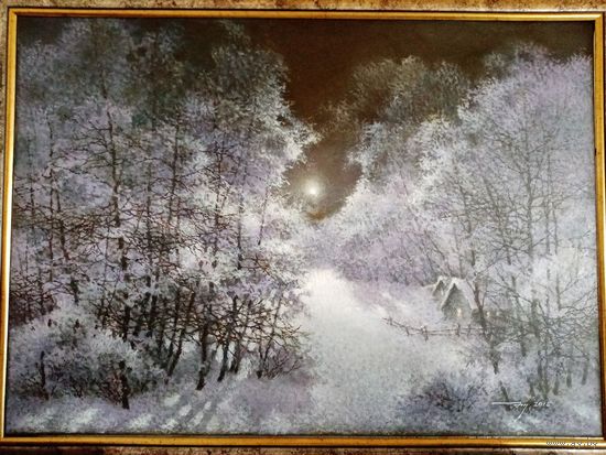Макаренко Ю. "Январь", 50х70см, х.м. 2015г.