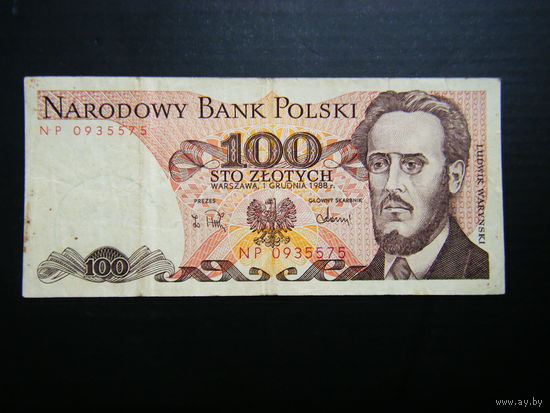 100 Злотых 1988г.