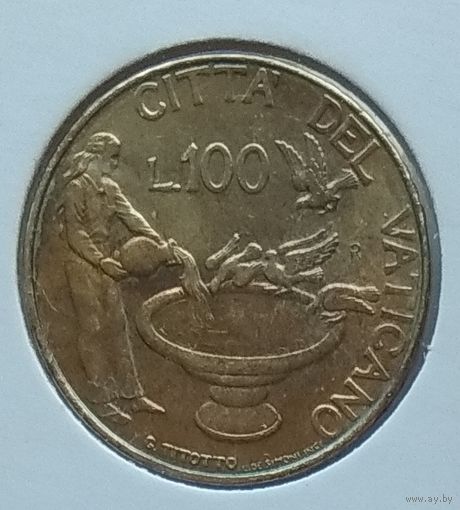 Ватикан 100 лир 1997 г. В холдере
