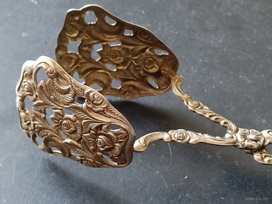 Щипцы лопатки кулинарные для бисквита торта серебро пр. 800 / пр. 84, пр. 875, пр. 925