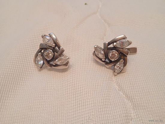 Серьги серебро 925 пробы