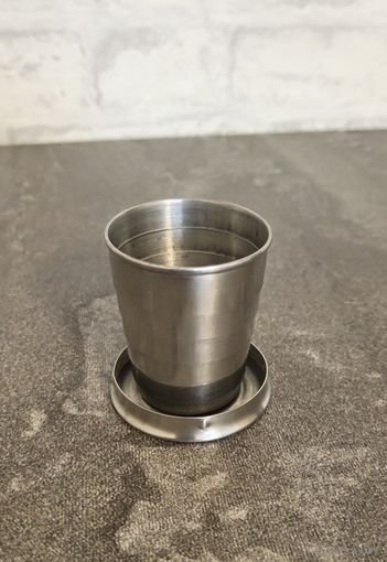 Походная складывающаяся стопка (100 мл) из нержавейки
