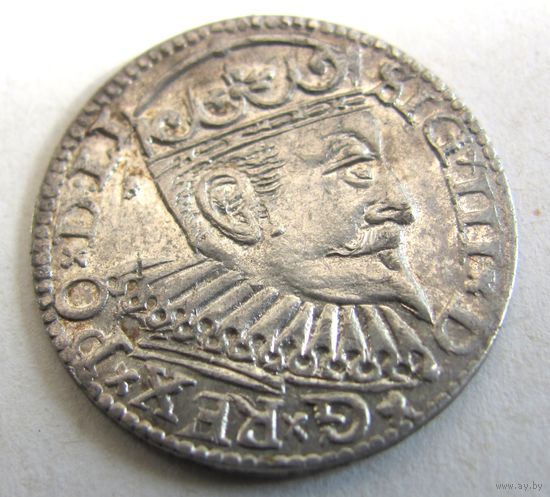 3 гроша 1597 Рига Сигизмунд III