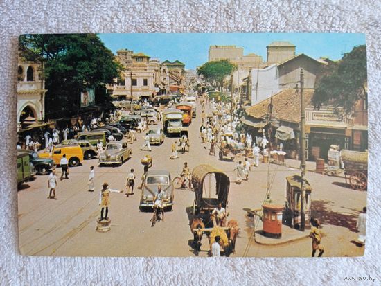 Цейлон, Коломбо. Уличная сцена