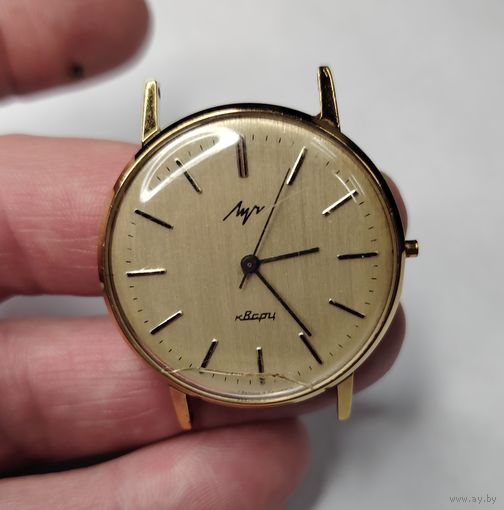 Часы Луч Кварц (заводной головки и батарейки нет, состояние корпуса отличное), без МЦ!!