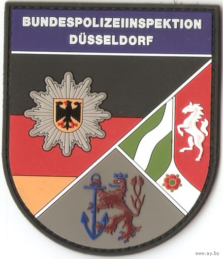 Нарукавный знак федеральной полицейской инспекции Дюссельдорфа,ФРГ