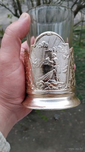 ПОДСТАКАННИК СТАРИК С НЕВОДОМ ЗОЛОТАЯ РЫБКА  СЕРИЯ СКАЗКИ ПУШКИНА ОРИГИНАЛ СТАКАН В ПОДАРОК . Распродажа Коллекции !!! . Экспресс  Аукцион  с рубля без МПЦ и прочего 3 ДНЯ  .Много лотов в продаже .