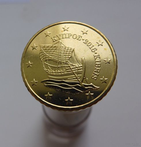 50 евроцентов 2016 Кипр UNC из ролла